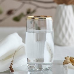 Set 6 Vasos Refresco Gold...